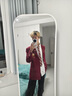 聲猴西服套裝男士休閑西服百搭日系學(xué)院風(fēng)西裝外套男生制服春秋季校服 西服紅色+白襯衫+西褲【送領(lǐng)帶】 XL （115-130斤）） 曬單實(shí)拍圖