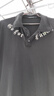 gxg.jeans男裝 時(shí)尚哥特字母寬松翻領(lǐng)短袖polo衫 25年夏新品 黑色 L (175) 曬單實(shí)拍圖