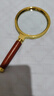 得力（deli）復(fù)古金屬框木質(zhì)手柄架放大鏡 直徑70mm  曬單實(shí)拍圖