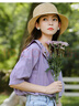 真維斯女款2025夏季新款清新甜美百搭舒適可愛ins女裝中袖襯衫LE 紫色8300 XL 170/96A 曬單實拍圖