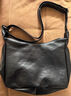 爾山集斜挎托特包簡(jiǎn)約情人節包包女新款時(shí)尚百搭休閑上班單肩包學(xué)生通勤 復古斜挎包【黑色帶掛件】 曬單實(shí)拍圖