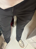 【安德瑪制造商】夏季涼感冰絲褲束腳休閑薄款透氣舒適運動(dòng)褲大碼 黑色 XL 曬單實(shí)拍圖