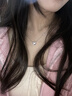 BOEAY心動三秒純銀項鏈女士2025新款輕奢小眾送女友老婆生日禮物女生 【免費刻字】三秒心動999銀-白鉆 曬單實拍圖