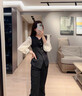 法曼萱（FAMANXUAN）黑色老錢風(fēng)西裝馬甲背心女2025夏新款時(shí)尚修身法式氣質(zhì)上衣 靜謐醇黑—馬夾 S 160/84A/S 曬單實(shí)拍圖