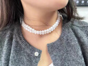 京鑒新疆和田玉羊脂白玉圓珠108顆佛珠手串鏈念珠新中式百搭女附證書 8MM白玉108顆項鏈 曬單實拍圖