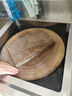 喆系新品柳木實(shí)木菜墩菜板砧板整木圓形防霉加厚家用商用案板肉墩 修緣去皮款 直徑50厚送鋼圈提手 12cm 曬單實(shí)拍圖