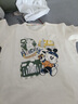 巴布豆兒童短袖T恤春夏季2025新款男童純棉打底衫休閑圓領(lǐng)上衣童裝SS 象牙白衣自由女神 110 曬單實(shí)拍圖