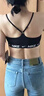耐克NIKE運(yùn)動(dòng)內(nèi)衣女子襯墊舒適INDY LIGHT內(nèi)衣FD1063-011黑白M 曬單實(shí)拍圖