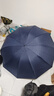 天堂 雙人晴雨傘三折 晴雨傘三折10骨超大加固黑膠防曬傘 深邃藍 曬單實拍圖