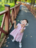 戴維貝拉女童連衣裙夏裝棉公主裙六一兒童節(jié)蝴蝶裙子 曬單實拍圖