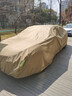 HAPOWER奧迪A6L/A4L/Q5L/Q3/Q2L/A3/A7L/A8L車衣牛津布車罩防曬防雨隔熱 【卡其色】煥新升級600D航天級牛津布+贈送收納袋 奧迪A6L【100%牛津布車衣全車罩】 曬單實拍圖