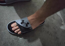 安德瑪（Under Armour）拖鞋男鞋 2025年夏季新款透氣一字拖輕便軟底沙灘鞋戶外休閑涼拖 雙層4D Foam鞋墊/建議拍大一碼 44 曬單實拍圖