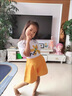 G.DUCKKIDS童裝女童夏裝套裝新款兒童套裝夏季女孩衣服洋氣中大童運動兩件套 黃色 150 建議身高140-150年齡11-12 曬單實拍圖