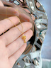 中國珠寶滿天星黃金吊墜女花絲繞線足金星星項鏈七夕情人節(jié)禮物送女友老婆 足金星星吊墜+品牌禮盒 金重約1.3g，贈S925銀鏈 曬單實拍圖