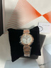 西鐵城（CITIZEN）手表 馨悅之旅XC系列光動能藍寶石女表 EC1032-54W 粉金鋼帶 曬單實拍圖