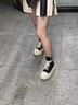 耕汐GENGXI高幫鞋板鞋男春秋新款厚底黑色帆布鞋透氣百搭ro風(fēng)休閑情侶小白鞋  黑色 【帆布款】 41 曬單實(shí)拍圖