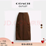蔻馳（COACH）奧萊女士棉質(zhì)工裝長(cháng)裙 褐色 165 /74A (06) 曬單實(shí)拍圖
