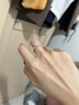 DRAGBOLL鉆戒女莫桑石戒指女925銀設(shè)計(jì)高級(jí)感經(jīng)典六爪求婚送老婆生日禮物 主鉆60分 15號(hào)（指圍54-55mm） 曬單實(shí)拍圖