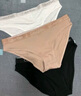 Calvin Klein內(nèi)衣【七夕禮物】女士三條ck本命年棉質(zhì)比基尼三角內(nèi)褲女QP2349O FIY-太空黑/杏仁色/月光白 3條 M 尺碼偏大，建議拍小一碼 曬單實(shí)拍圖