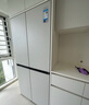 美的（Midea）首創(chuàng)45cm超薄嵌入餐邊柜家用客廳冰箱左餐右廚大容量底部散熱十字四開門國家補(bǔ)貼BCD-427WUSGPZM 曬單實拍圖