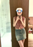 FOX.G裙子女半身裙短裙牛仔裙夏季2025新款包臂裙女裝女裙a字裙半裙 防走光包臀牛仔短裙 M 【建議95-110斤】 曬單實(shí)拍圖