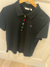 納維凱爾意大利小帆船女防蚊翻領(lǐng)T恤休閑通勤短袖POLO衫2325525503 黑 XL  曬單實(shí)拍圖