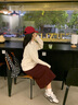 TOMMY HILFIGER25新款秋冬女裝純棉優(yōu)雅通勤半拉鏈POLO領(lǐng)套頭針織衫05580 米白色Z00 S （推薦：100-110斤） 曬單實(shí)拍圖
