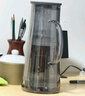 蘇泊爾家用便攜錐形杯子具帶把耐高溫單層玻璃涼水壺瓶1.4L煙灰KC14KA10 曬單實(shí)拍圖