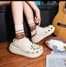 卡駱馳（crocs）男女泡芙洞洞鞋戶外休閑時尚厚底一腳蹬沙灘鞋 207521-2Y2 37-38 曬單實拍圖