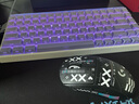 狼蛛（AULA）HERO 84HE磁軸鍵盤RT電競游戲75配列客制化機械有線RGB霓虹燈箱五層填充網頁驅動無畏契約8K回報率 白紫燈塔鍵帽【玉皇磁軸】-碳纖維定位板 曬單實拍圖