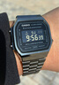 卡西歐（CASIO）復(fù)古潮流小銀表小方塊小方表手表男A700W-1A/7A/9A WM-7A電子表 A168WGG-1B（36MM表盤）反顯 曬單實(shí)拍圖