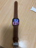 MSSM適用蘋(píng)果手表表帶apple watch愛(ài)馬仕款iwatch真皮折疊扣表帶ultra/S10/9/8 微孔淺棕44/45/46/49mm 曬單實(shí)拍圖