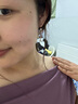 紫色蝴蝶結(jié)耳環(huán)女小眾設計高級感精致溫柔氣質(zhì)耳釘方圓臉長款耳飾 紫色蝴蝶結(jié)耳環(huán)一對 曬單實拍圖