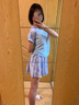 LNGA LANDGRE兒童泳衣女童中大童分體游泳衣2025新款女孩初中生專業(yè)訓(xùn)練泳裝 碧落藍(lán)【速干透氣/親膚抗氯】 2XL 【帶胸墊-建議身高160-170cm】 曬單實(shí)拍圖