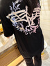 BOY LONDON夏情侶款短袖月桂葉漸變老鷹印花潮牌T恤N01015 黑色 M 曬單實(shí)拍圖