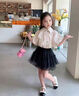 moonkids女童網(wǎng)紗半身裙2025秋裝新款紗裙兒童秋季甜美裙子女孩公主蓬蓬裙 4403黑色蓬蓬裙 140 cm 曬單實(shí)拍圖