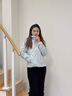 波司登（BOSIDENG）25新款90鵝絨輕薄羽絨服女短款菱格紋連帽保暖內(nèi)膽外套B250131028 日曜藍5943-淺春色 XS 155/80A 90斤-100斤 曬單實拍圖