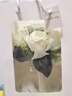 妙奕嘉手捧花領(lǐng)證仿真花拍照道具結(jié)婚婚禮花束求婚訂婚新娘白色玫瑰假花 白色玫瑰手捧花束【20*20cm】 曬單實(shí)拍圖