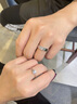 ICESTRELLA鉑金pt950花蕾仿真鉆戒女六爪皇冠群鑲鉆石結(jié)婚莫桑石戒指女 1克拉 10號(hào) 曬單實(shí)拍圖