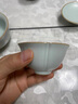 青澹汝窯主人杯開(kāi)片可養景德鎮功夫茶品茗杯單杯薄胎手工茶盞青瓷 冰玉杯可開(kāi)片80ml1只 曬單實(shí)拍圖