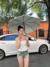 左都（ZUODU）全自動遮陽傘超強彩膠防曬防紫外線女太陽傘晴雨兩用節(jié)節(jié)收高顏值 【海鹽芝士】超強防曬+省力防回彈 曬單實拍圖