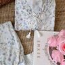 嫚熙（EMXEE）春夏月子服牛油果綾羅紗孕婦家居服 【胸墊款】密林花信（無(wú)哺乳口） XL（適合135-165斤） 曬單實(shí)拍圖