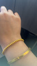 六桂福珠寶 LIU GUI FU JEWELRY黃金兩世歡手鏈女2克足金轉(zhuǎn)運(yùn)珠蓮蓬手串純金鐲子生日禮物送女友 金重1.92g 手圍約15厘米 曬單實(shí)拍圖