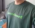warmtrees戶外系列TressOutside 小寫LOGO短袖T恤潮牌情侶裝體恤 秋葉綠 L 曬單實(shí)拍圖