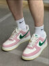 耐克（NIKE）AirForce107Lv8絨面革低幫板鞋男女同款粉綠白 粉綠白 44.5 曬單實(shí)拍圖