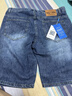 真維斯（Jeanswest）2025夏季新款牛仔短褲男士美式街頭冰感薄款寬松男款休閑五分褲子 505磨白藍 32 曬單實(shí)拍圖