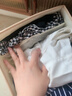 洽苒【日本品牌】衣服收納盒衣柜收納神器衣服收納箱收納架衣物收納筐 米白色-無(wú)蓋 45cm基礎(chǔ)款-無(wú)分格:適合收納毛衣/褲子/T恤 曬單實(shí)拍圖