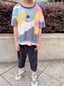 斐樂（FILA）KIDS斐樂童裝男大童七分褲2025夏季兒童舒適涼爽短褲潮 傳奇藍(lán)-NV M 130c 曬單實拍圖