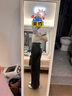 lululemon丨Daydrift? 女士高腰長(zhǎng)褲 *常規(guī)款 LW5HKNS 黑色 S 曬單實(shí)拍圖