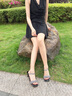 妙麗（Millies）品牌高奢涼鞋女2025夏季新款高跟鞋酒杯跟小香風(fēng)精致水鉆女士涼鞋 黑色 37 曬單實(shí)拍圖